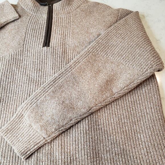 L.L. BEAN Waterfowl Windstopper Men's Large Reg 100% Merino Lamb's Wool Sweater - Picture 4 of 12